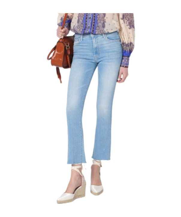 Mother Flared Jeans In Blue