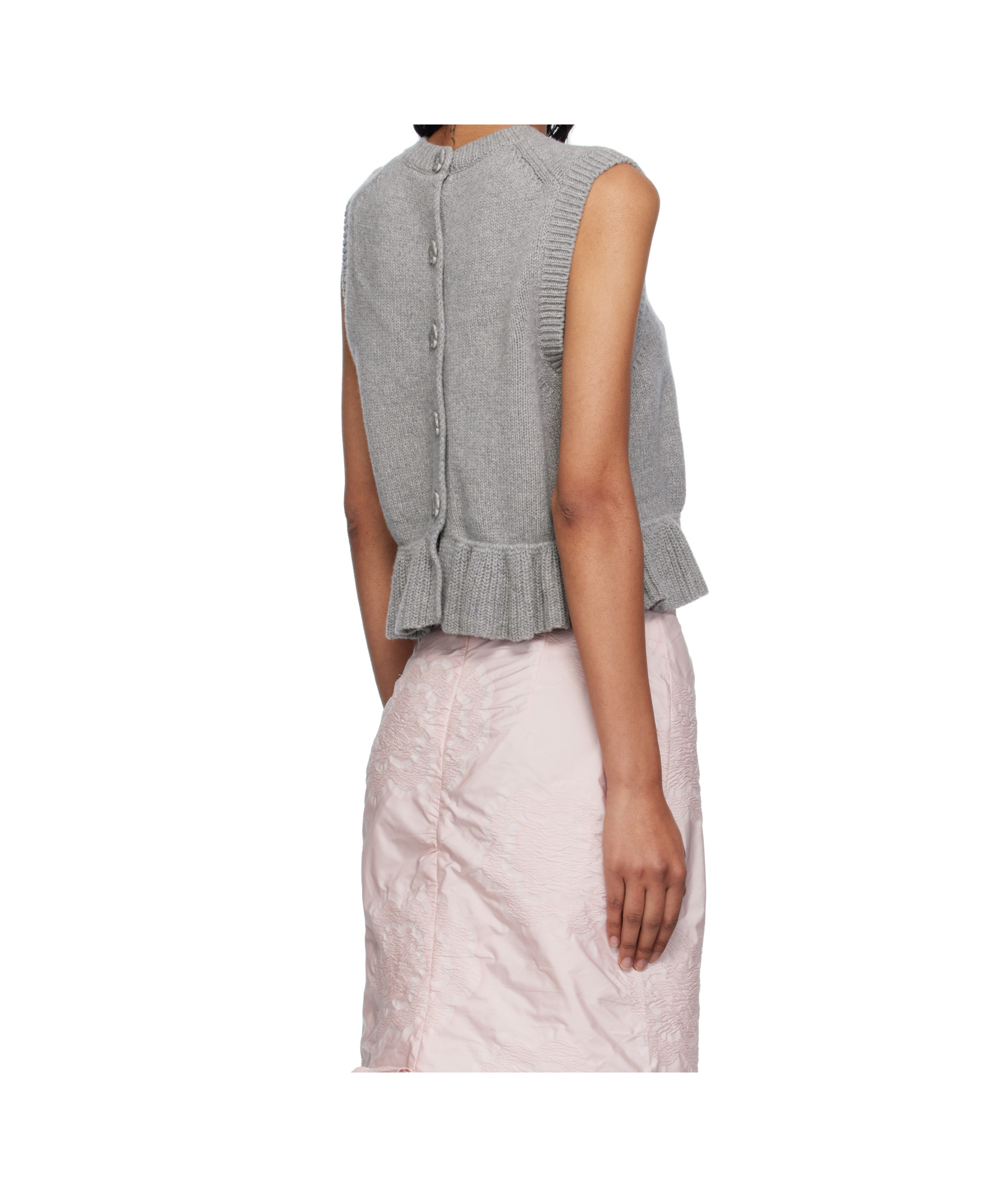 Cecilie Bahnsen Sleeveless Vest In Gray
