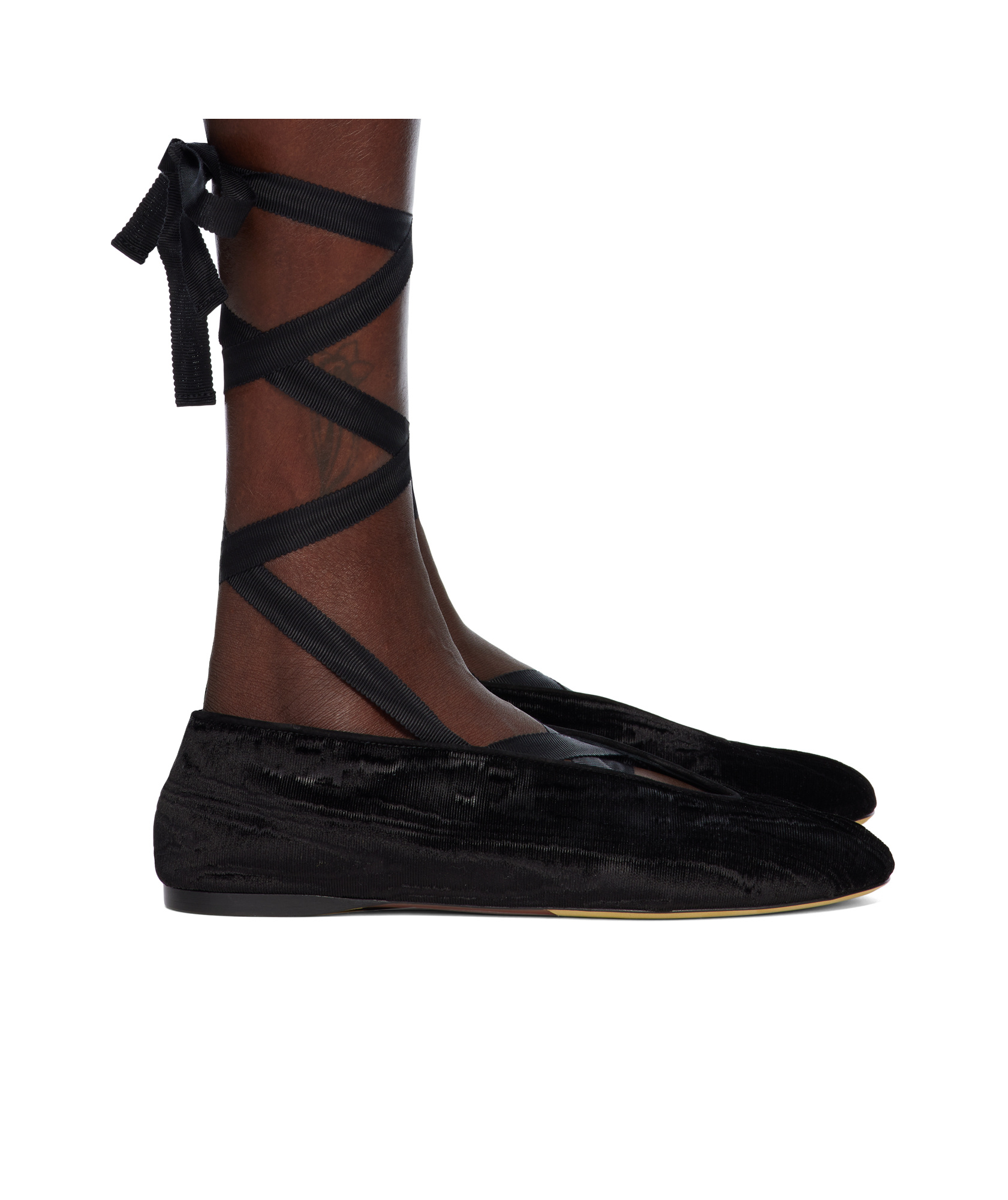 Moschino Round Toe Ballet Shoes