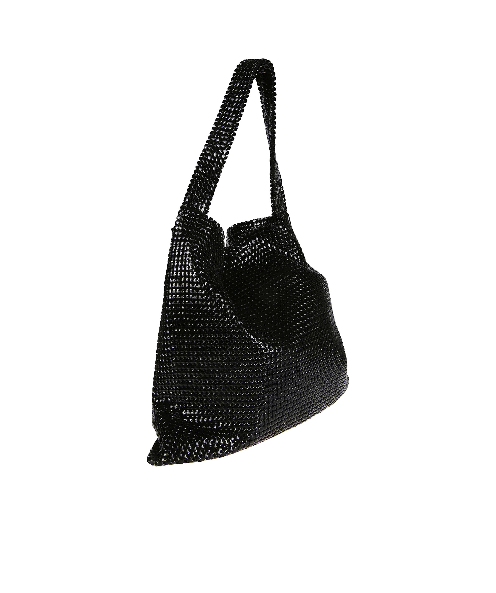 Rabanne Pixel Mesh Tote Bag In Black