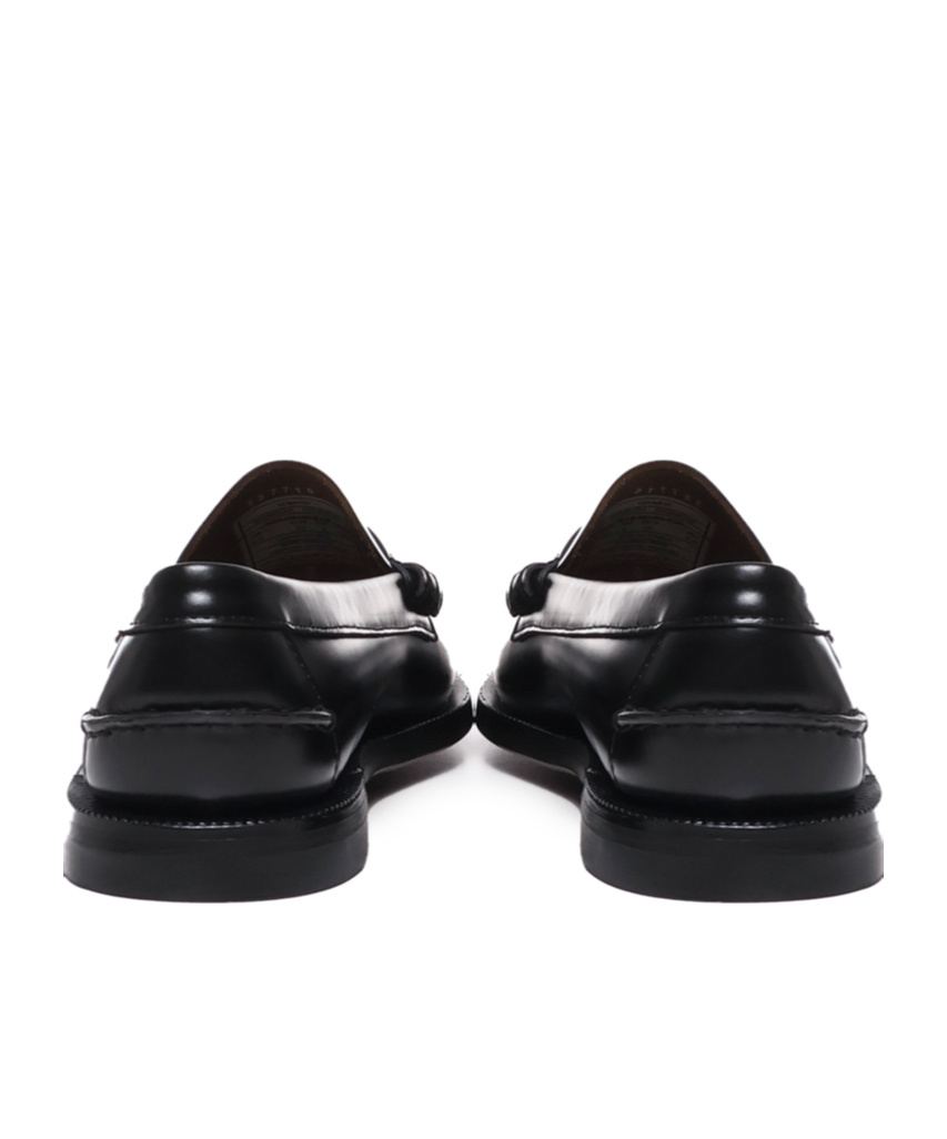 Sebago Dan Bordeaux Pull-on Loafers In Leather Woman In Black