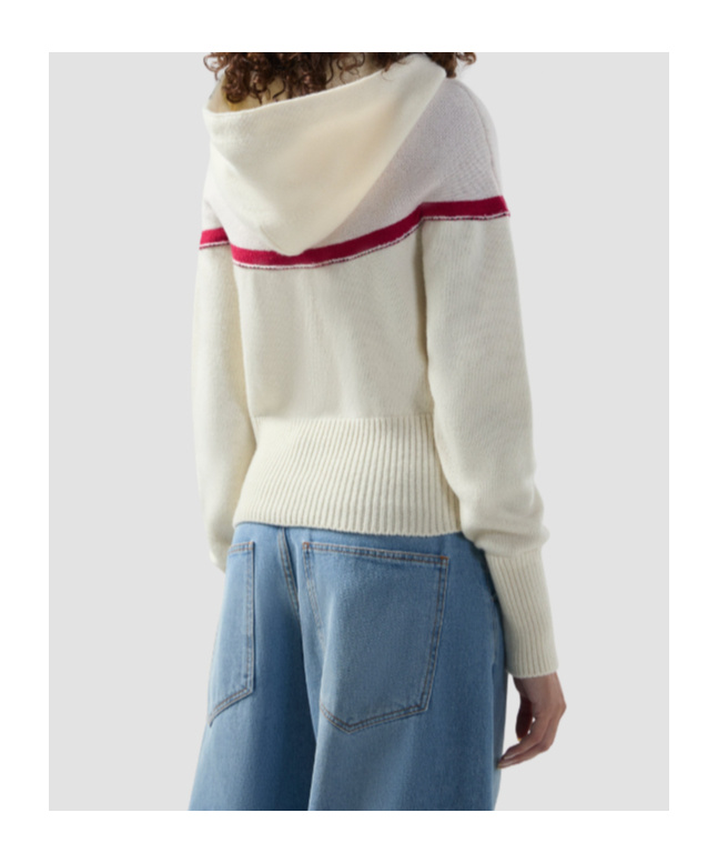 Gcds Cropped Hoodie With Logo And Hood In Metallic