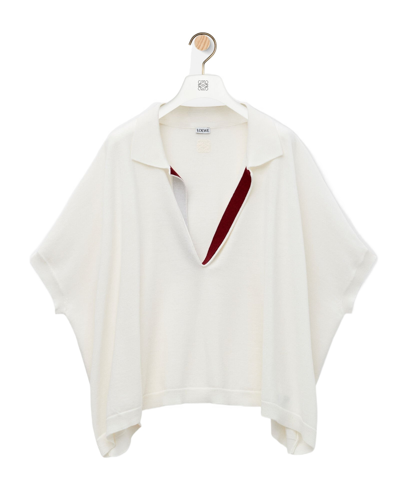 Loewe Wool Polo Sweater In White