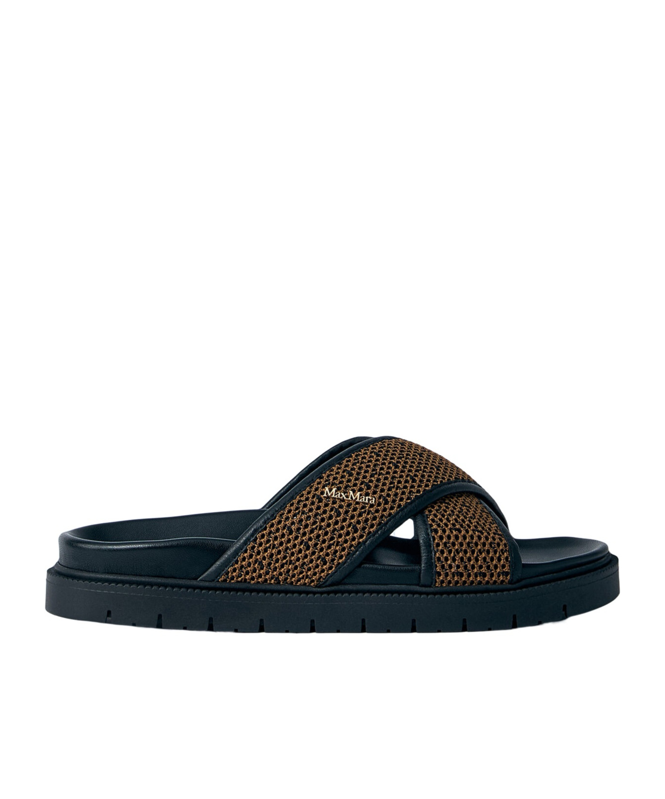 Max Mara Open-toe Slip-on Sandals In Black
