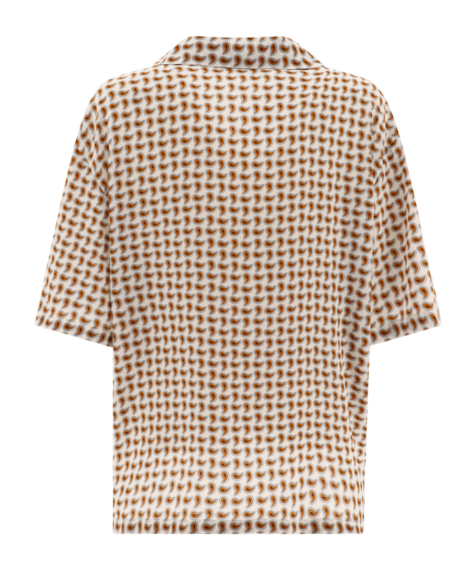 Miu Miu Short-sleeved Shirt In Nude