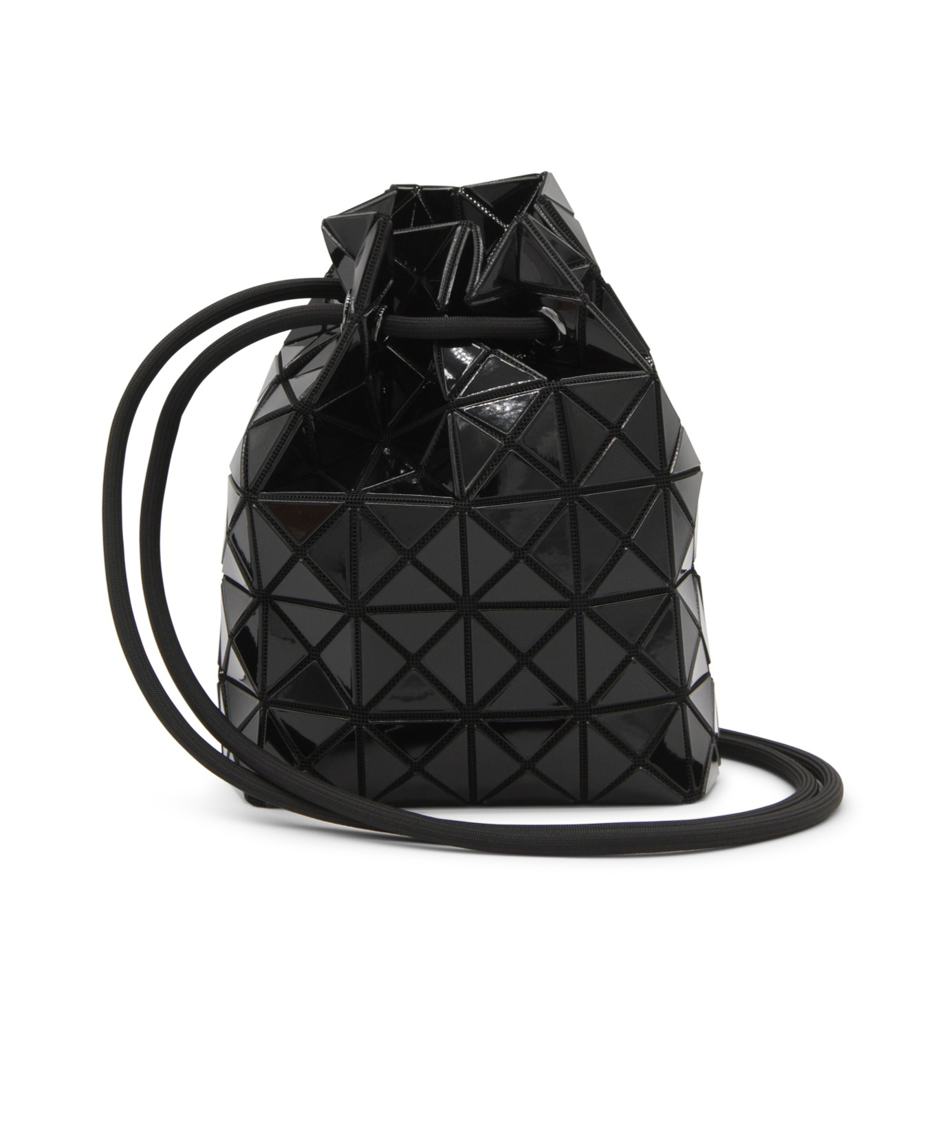 Bao Bao Issey Miyake Geometric Pattern Bucket Bag In Black