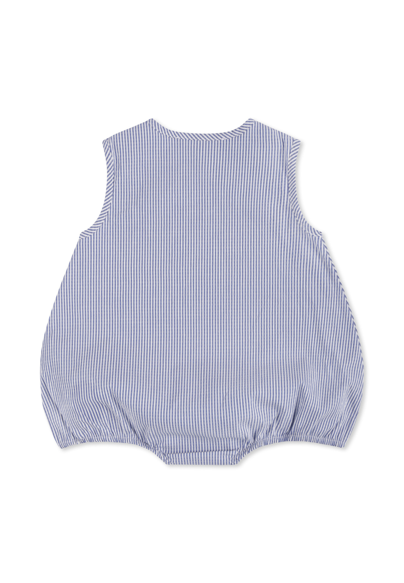 Balmain Striped Sleeveless Romper In Multi