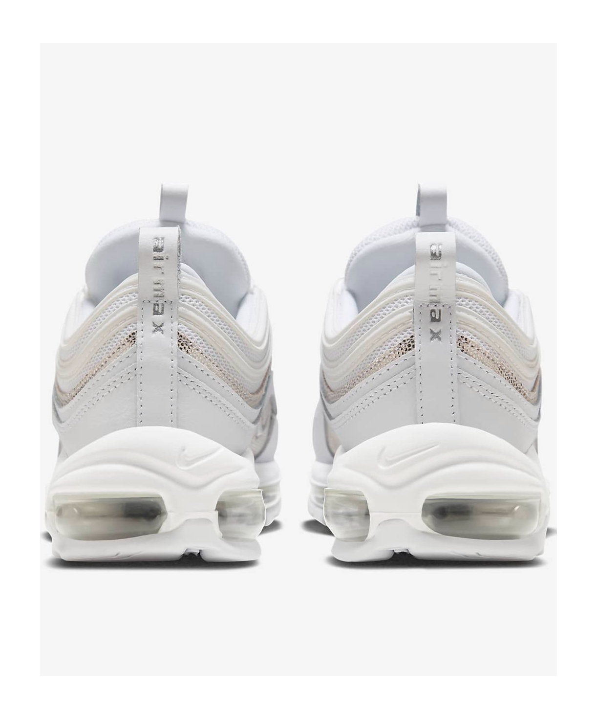 Nike Air Max 97 'metallic Silver' Sneakers In White