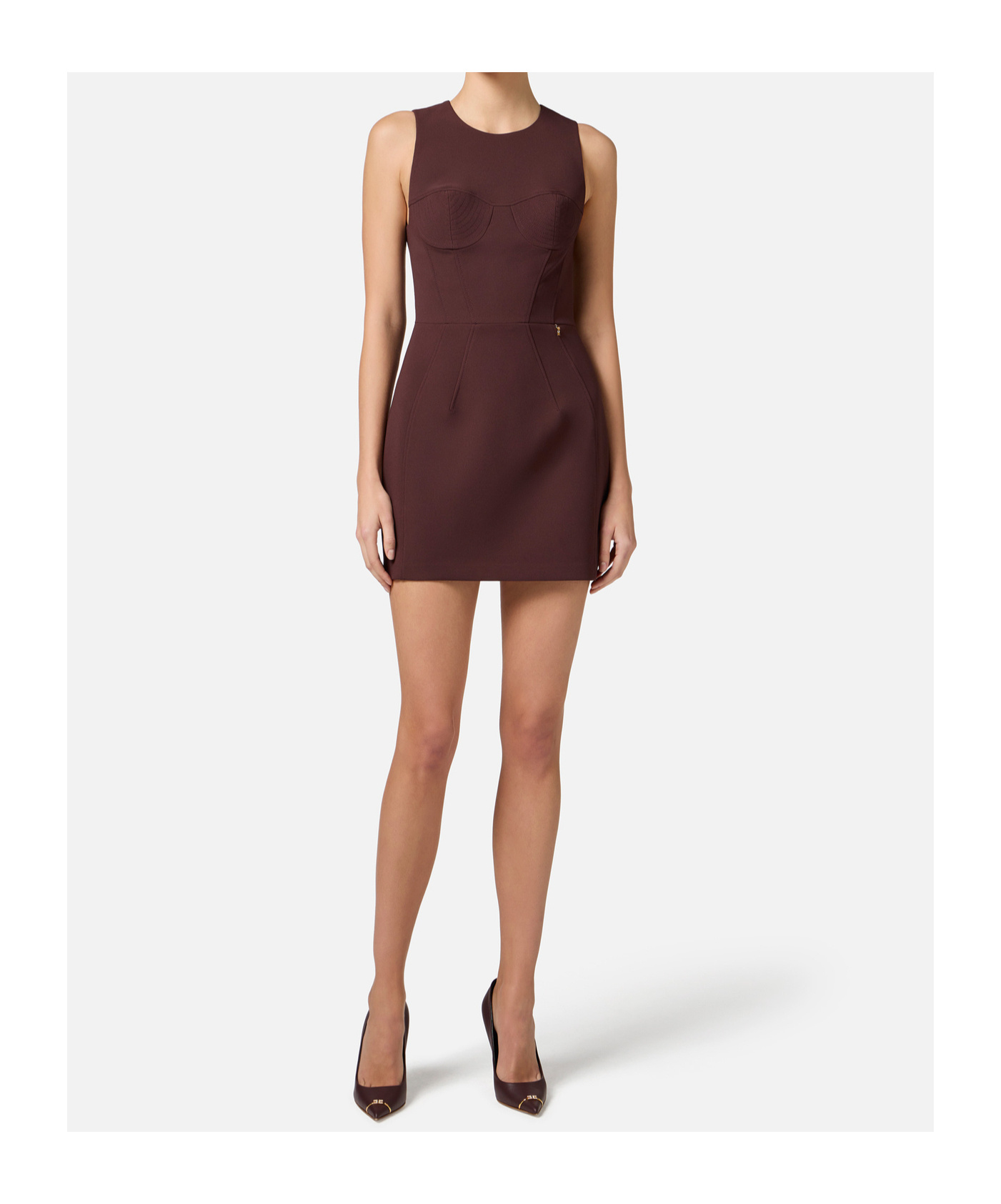 Elisabetta Franchi Sleeveless Dress In Red