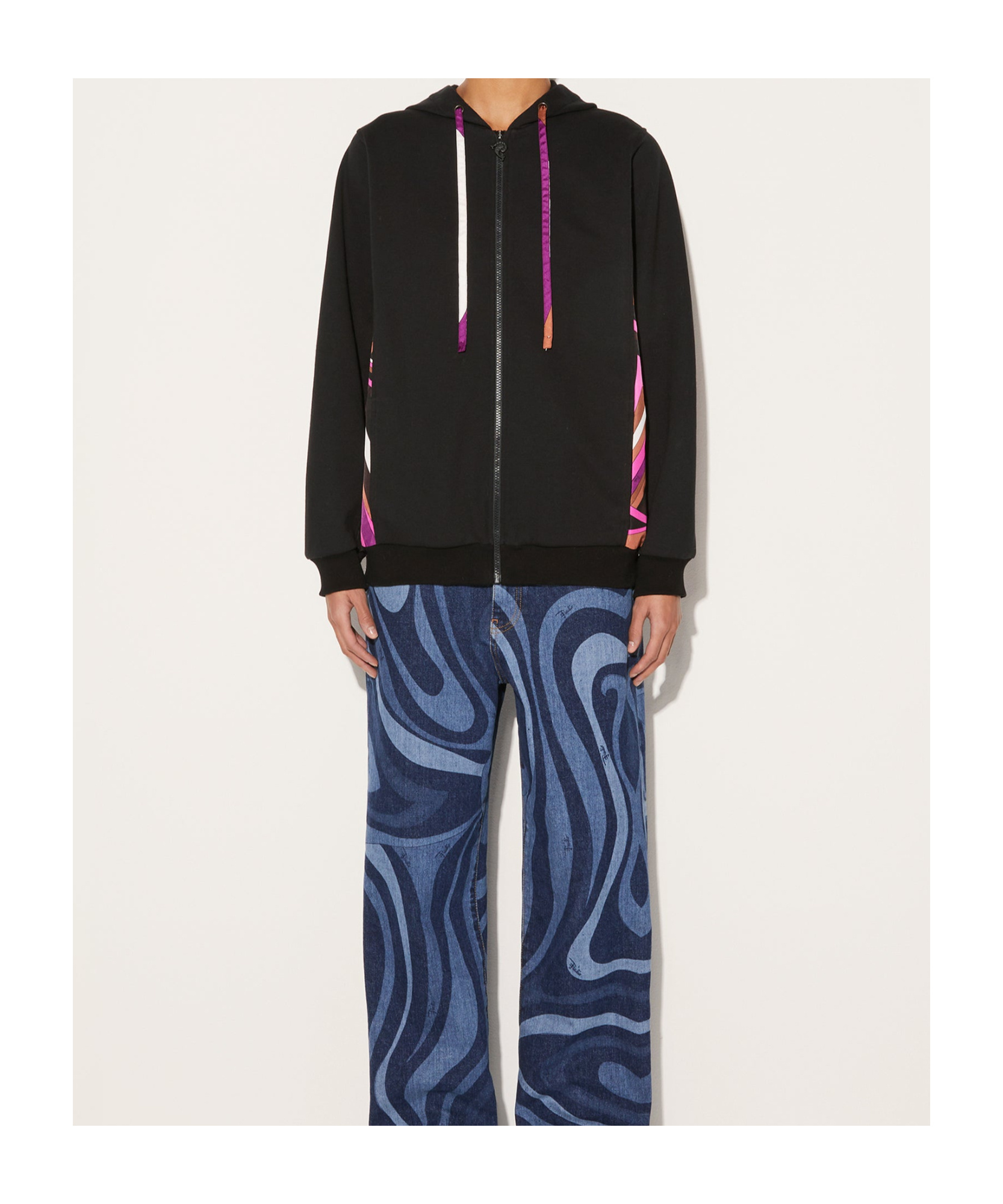 Pucci Long-sleeved Sweater In Black