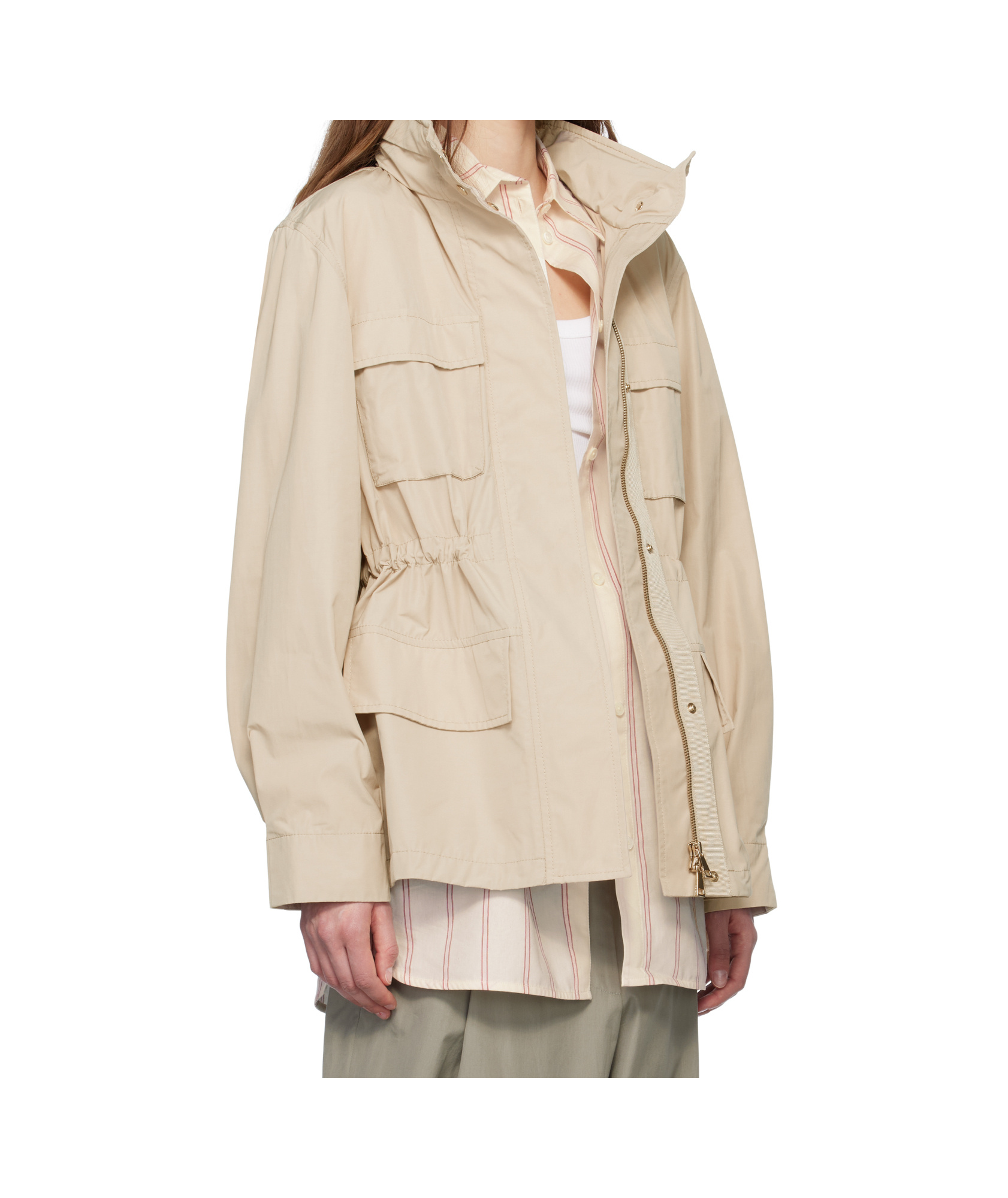 Moncler Beige Agax Jacket In Beige