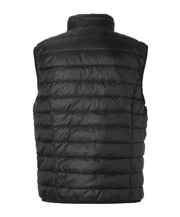 Ea7 Upright Neck Down Vest In Black