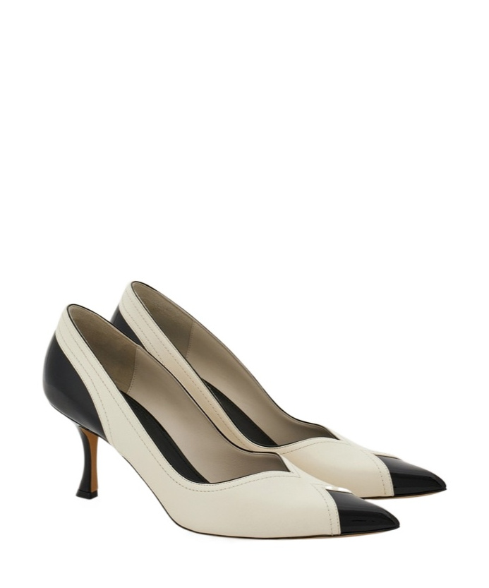 FERRAGAMO PUMP SHOE WITH INLAYS