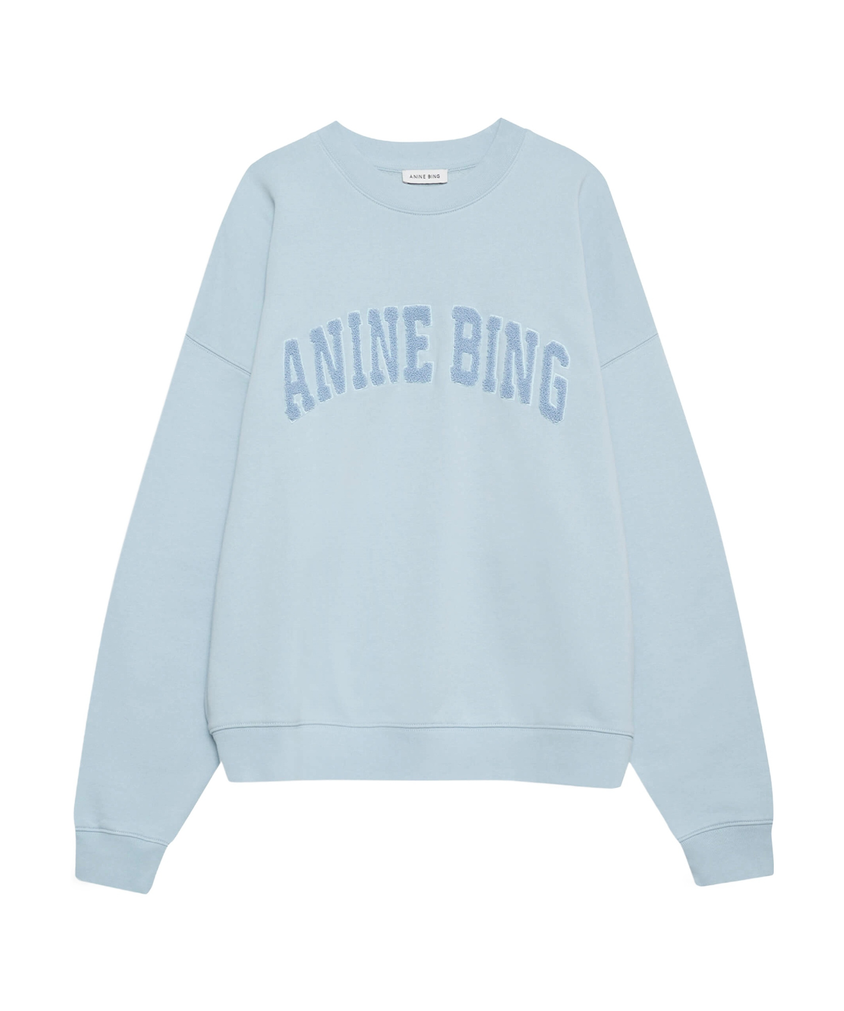 Anine Bing Mile Crew Neck Sweater In Blue