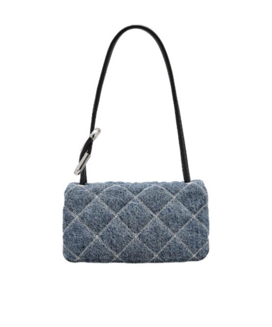 Marc Jacobs The Quilted Denim Mini Dual Shoulder Bag