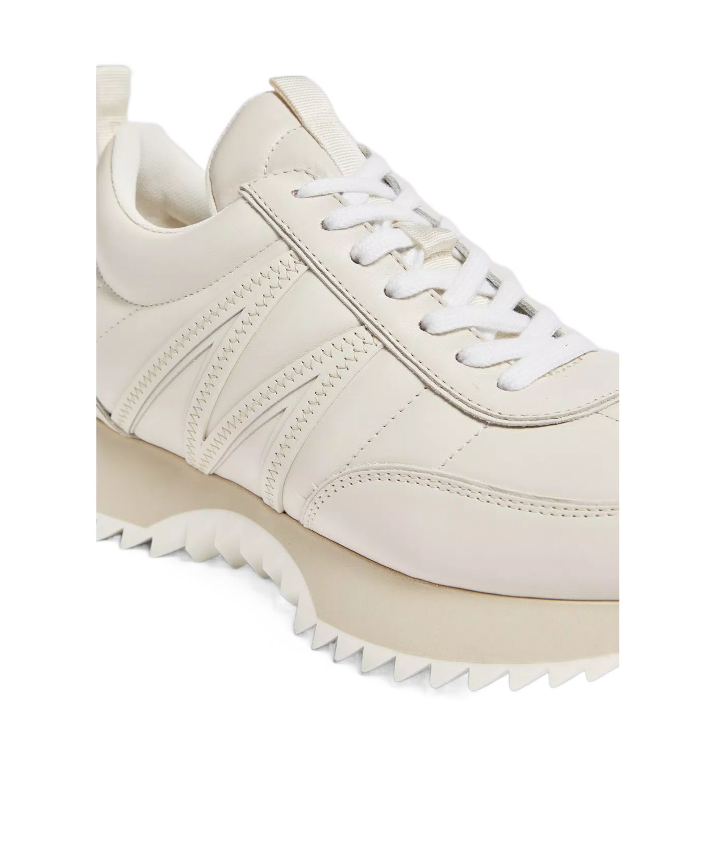 Shop Moncler Pacey Trainers In White