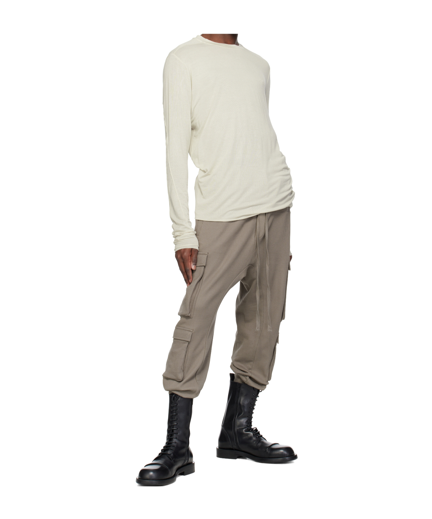Thom Krom Gray M St 498 Cargo Pants In Brown