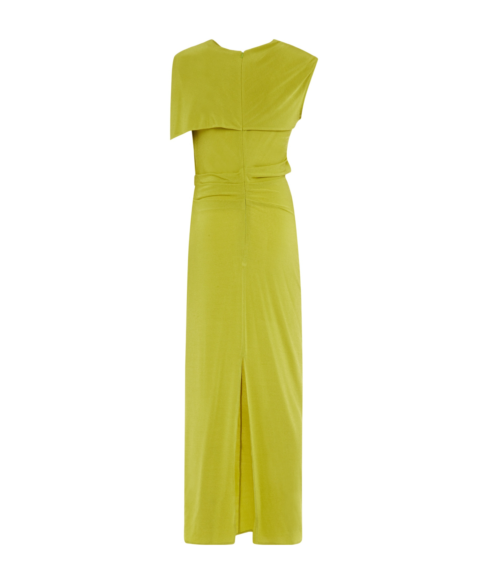 Magda Butrym Draped Cowl-neck Dress In Green