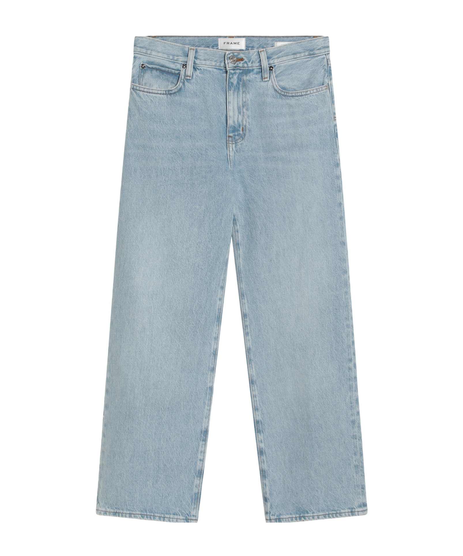 Frame Jane Crop Regenerated Denim Jeans In Blue