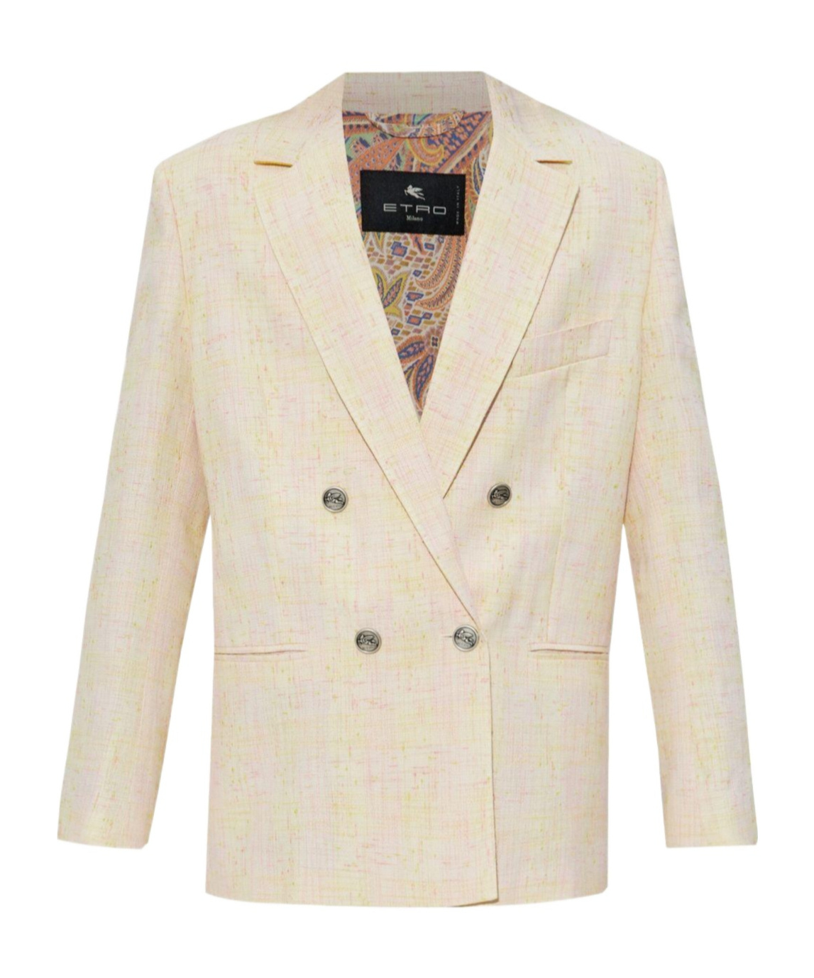 Etro Oversized Double-breasted Blazer In Neutral