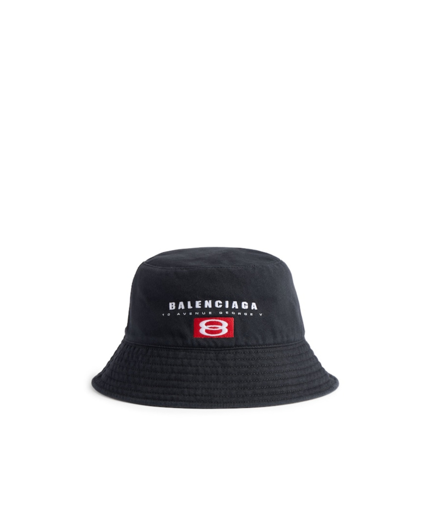 Balenciaga Unity Sport Bucket Hat In Faded Black/dark Grey