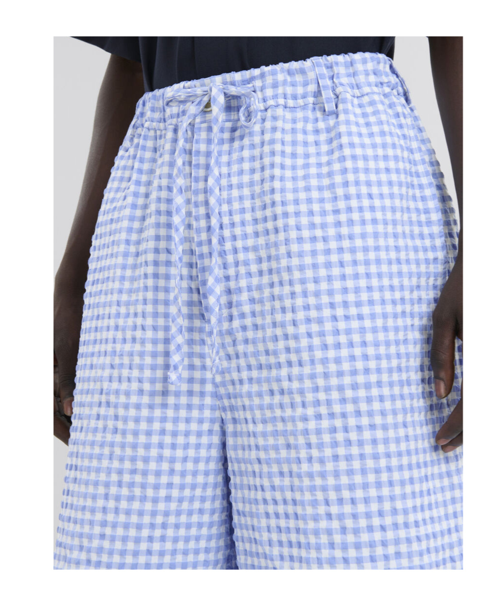 Marni Vichy Bermuda Shorts Bermuda And Short Light Blue In Blue
