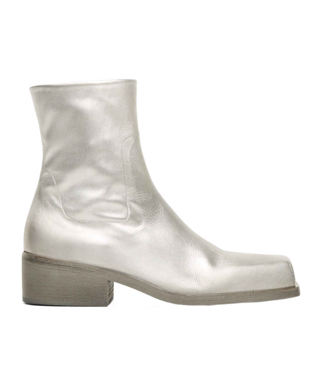 Marsèll Cassello Metallic Ankle Boots In White