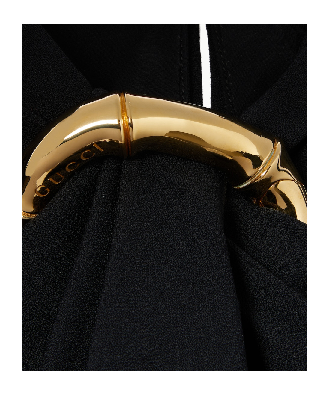 Gucci Evening Dress With Metal Necklace Detail In Black