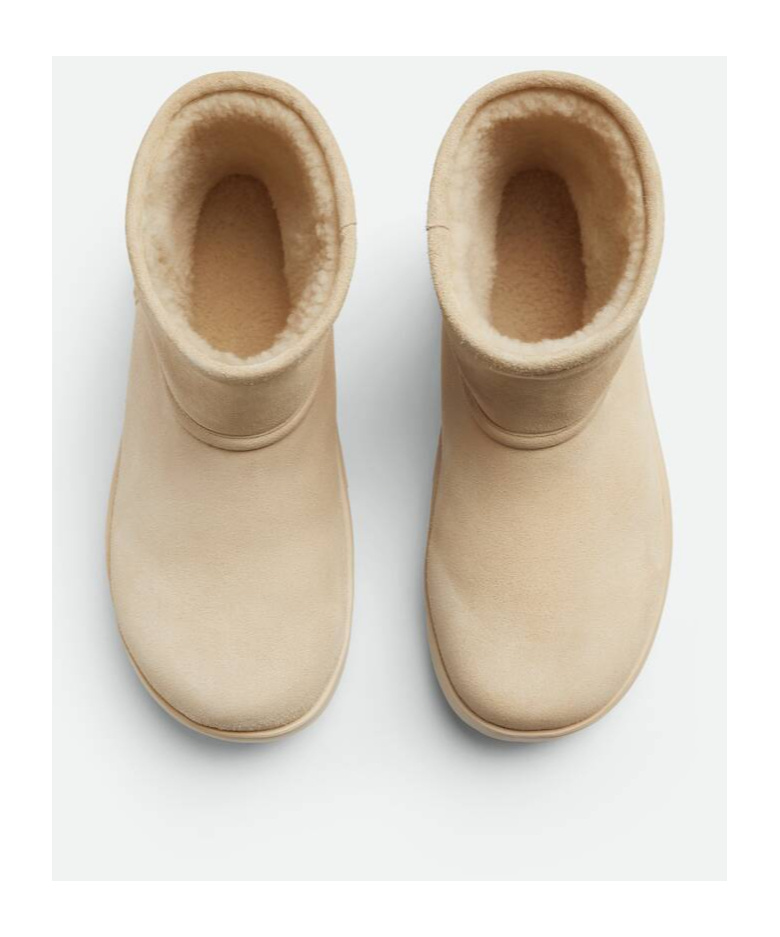 Bottega Veneta Snap Ankle Boot In Nude