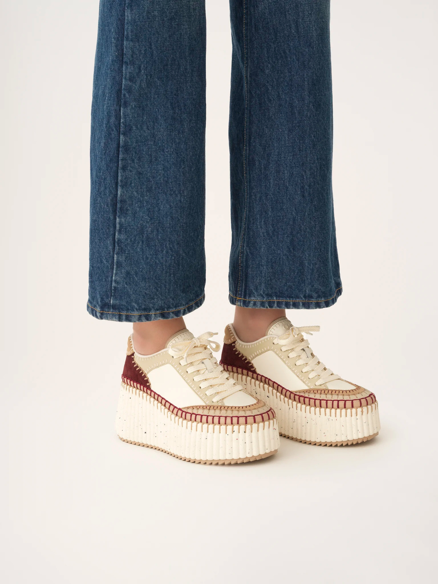 Chloé Nama Platform Sneakers In Multi