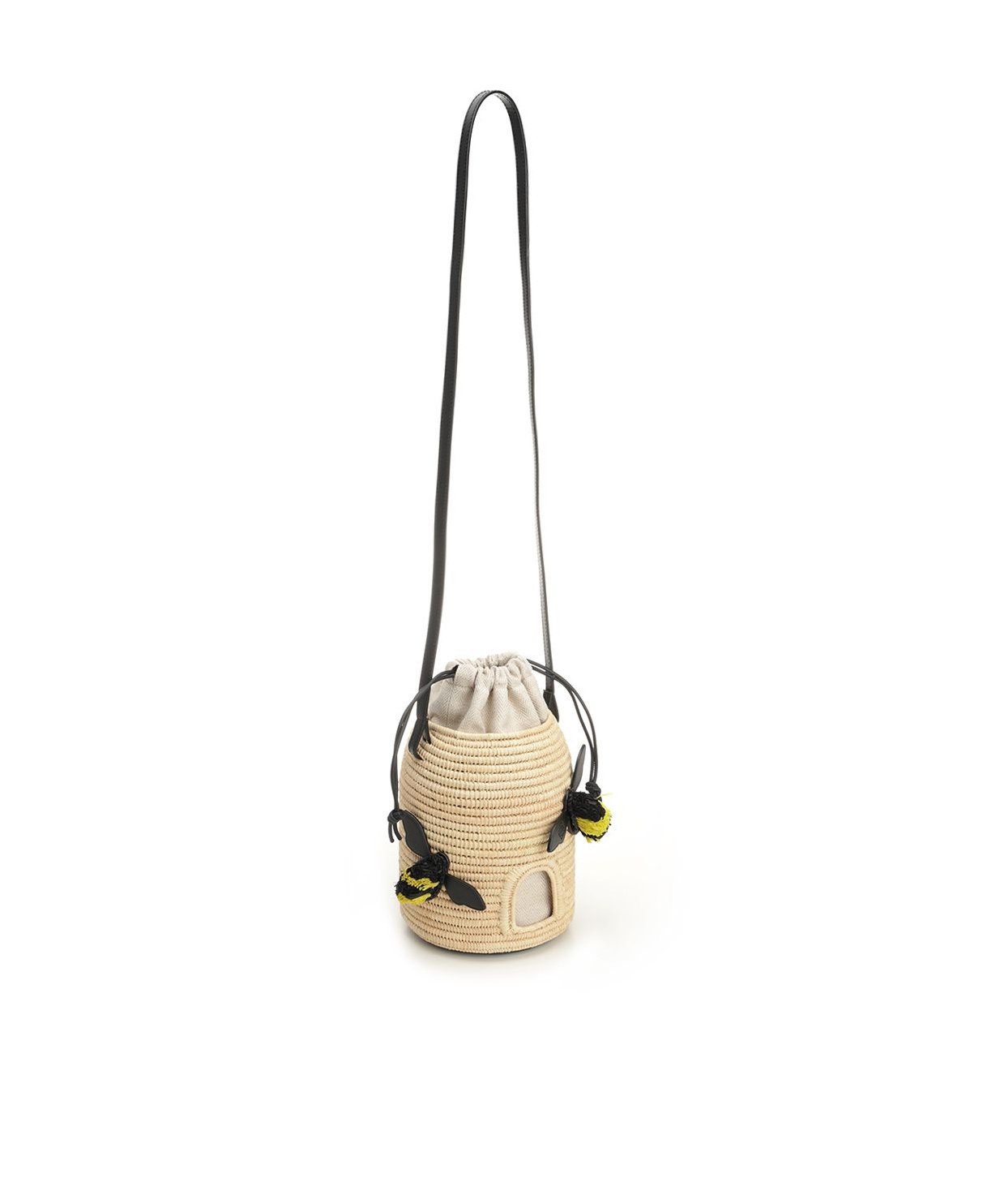 Loewe Mini Puzzle Leather Shoulder Bag In Nude