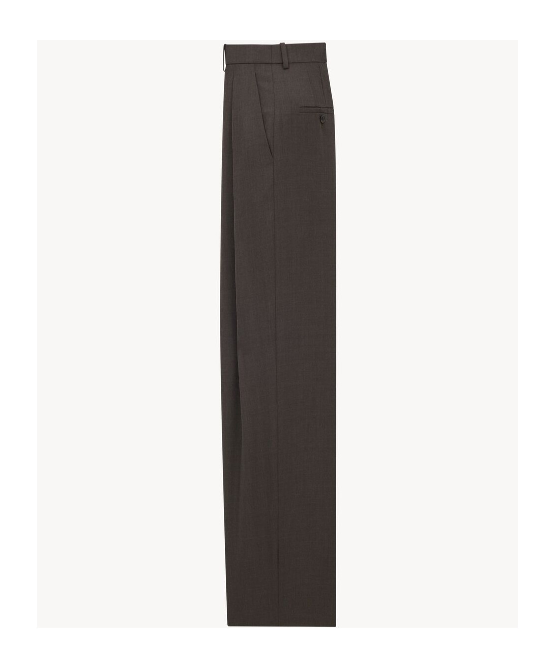 Saint Laurent Wide-leg Pants In Wool Chiné