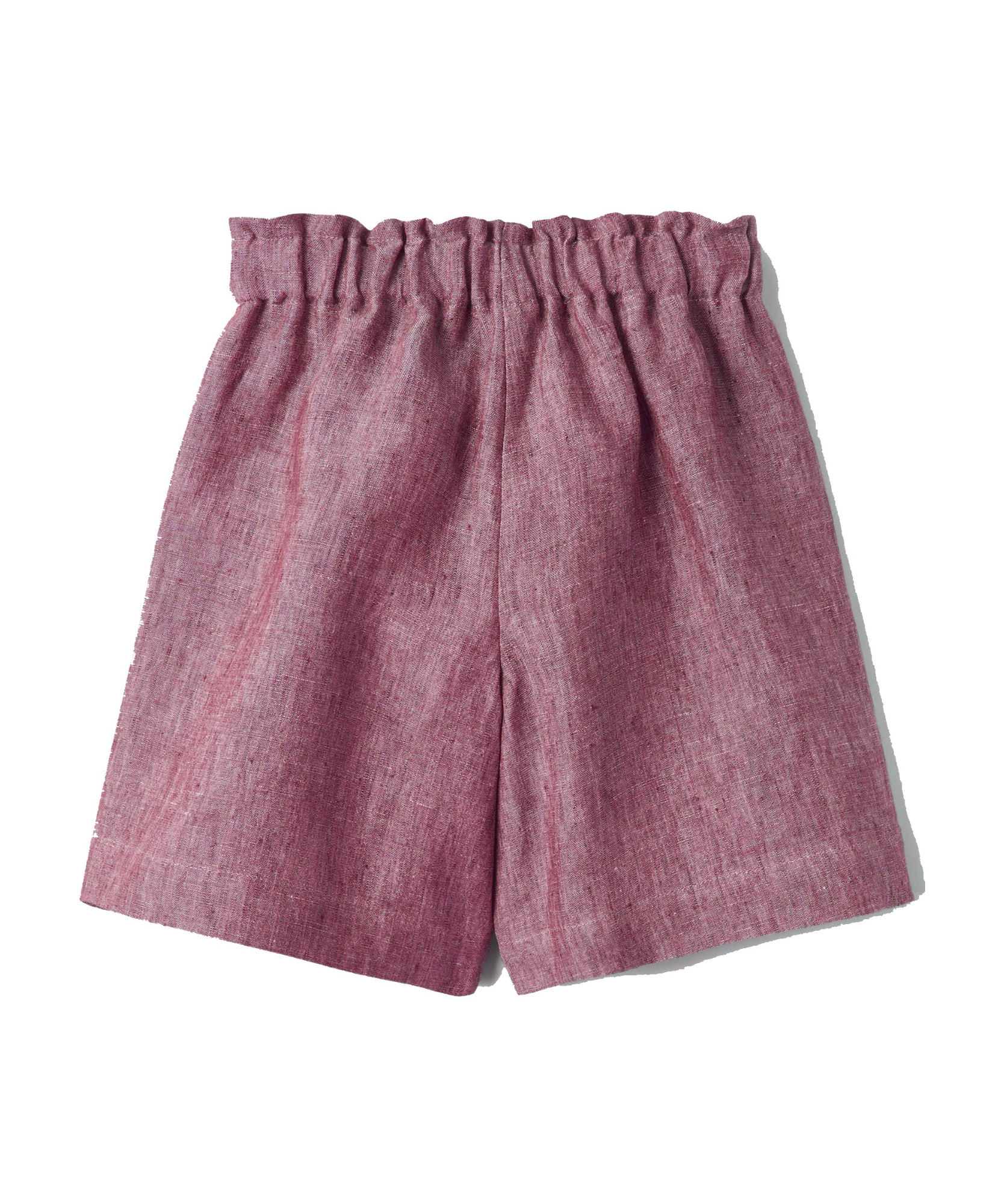 Il Gufo Elasticated-waist Linen Shorts In Gray