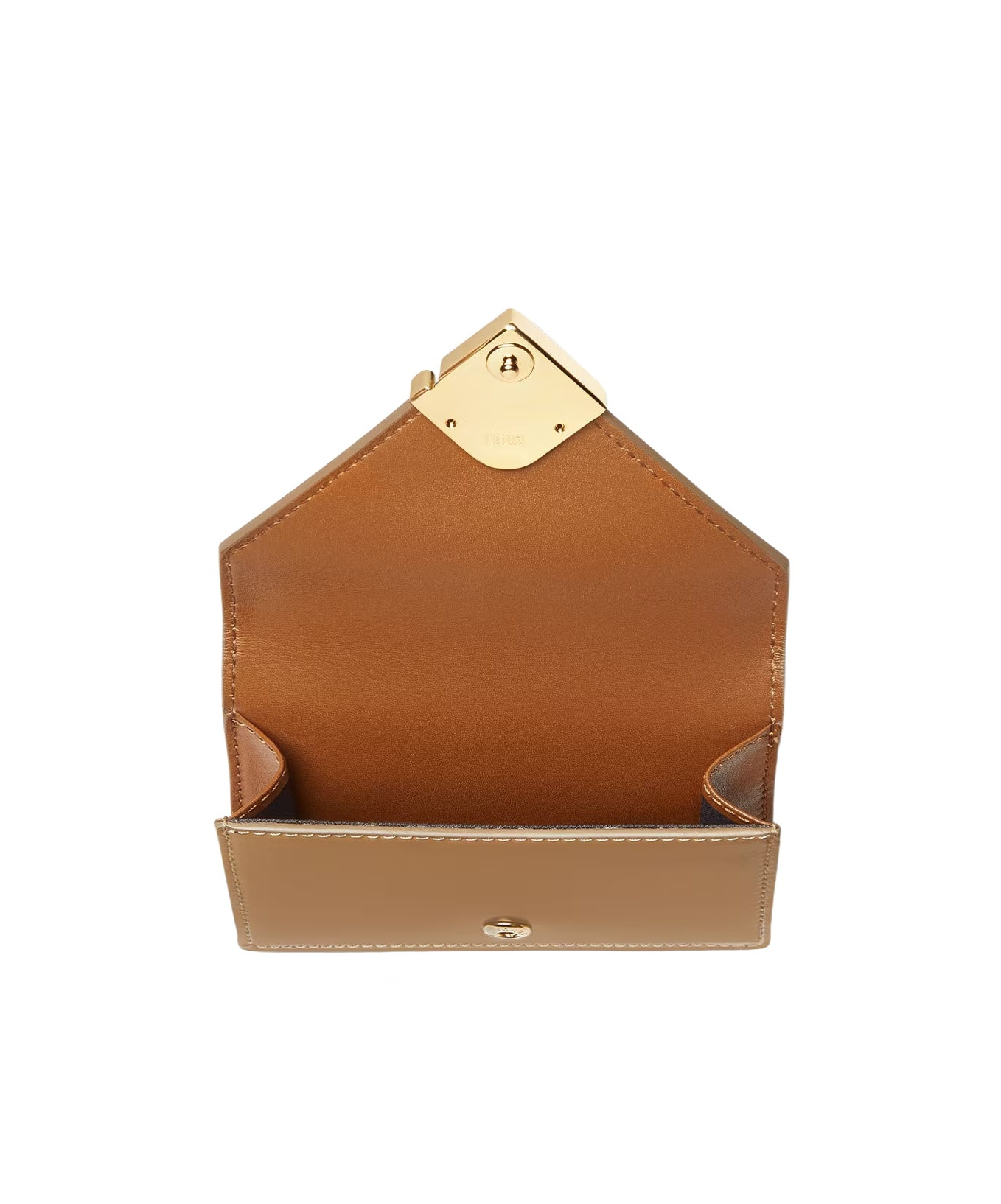 Fendi Ff Diamonds Wallet In Brown