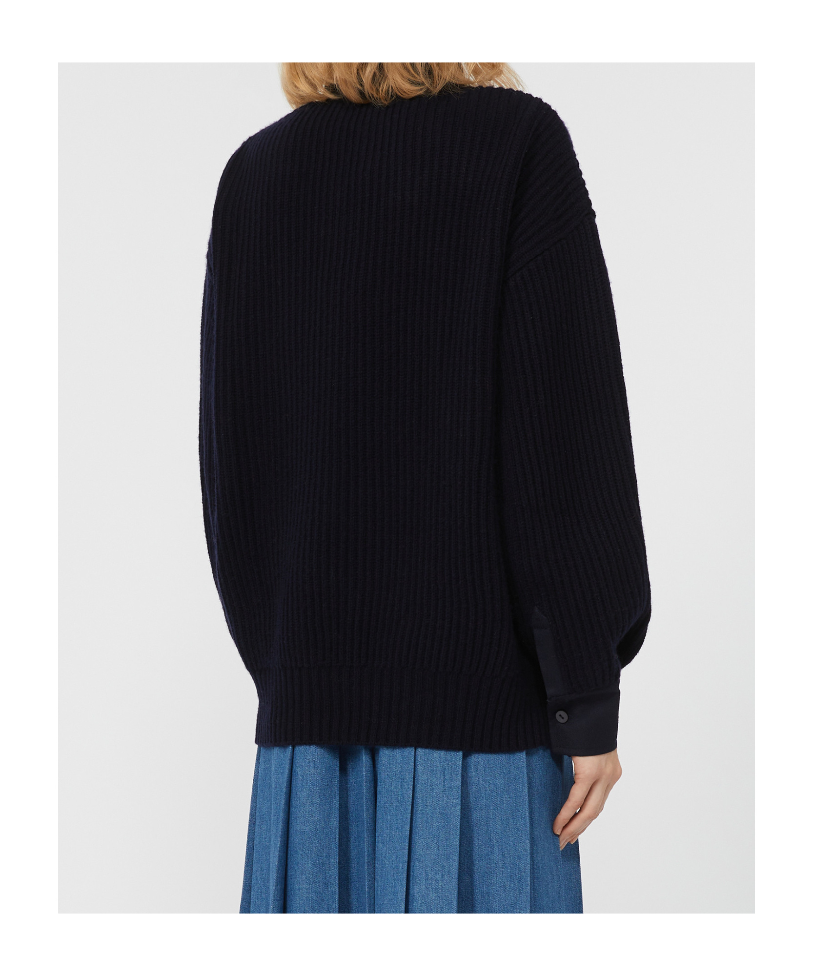 Weekend Max Mara Wool And Cashmere Pullover In Black