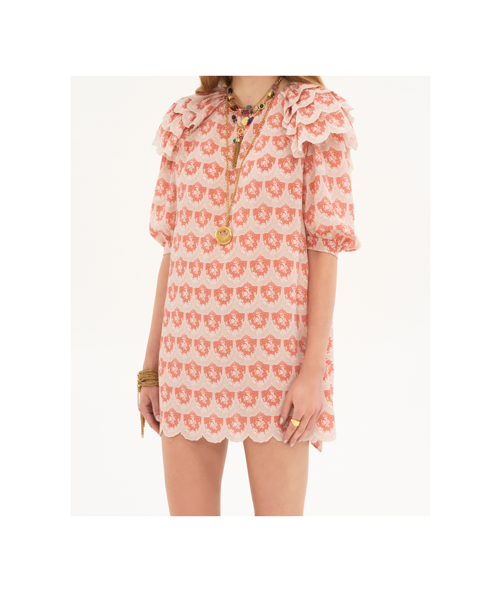 CHLOÉ CHLOÉ PUFF-SLEEVED MINI DRESS