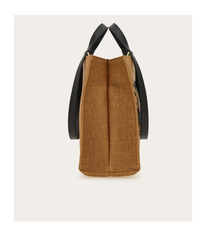 Shop Ferragamo Tote Bag With Logo In Brown