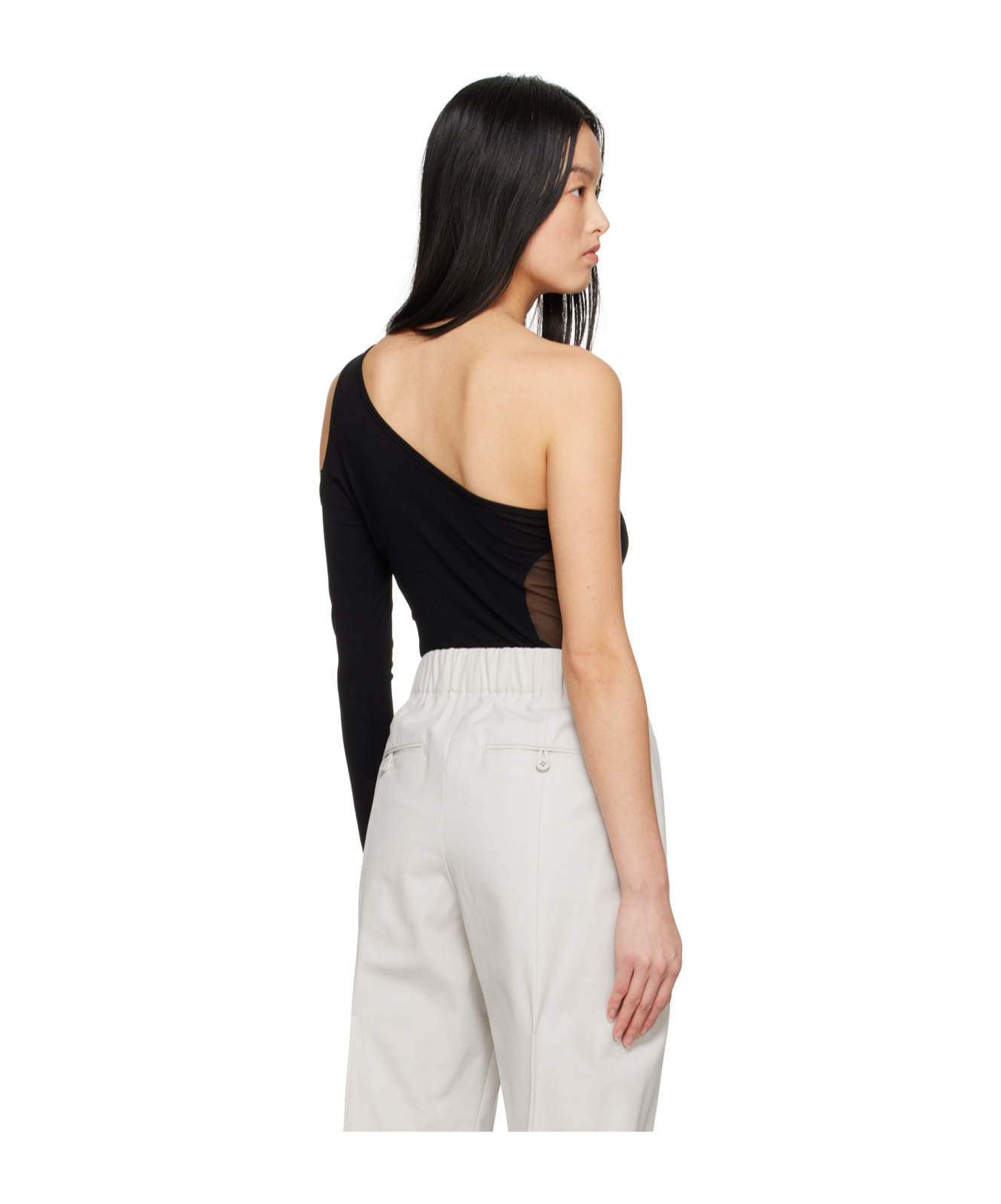 Issey Miyake Single Long-sleeved T-shirt In White