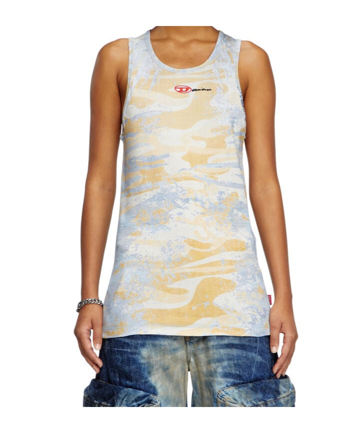 Diesel X Damiano David T-lifty Tank Top In Multicolor