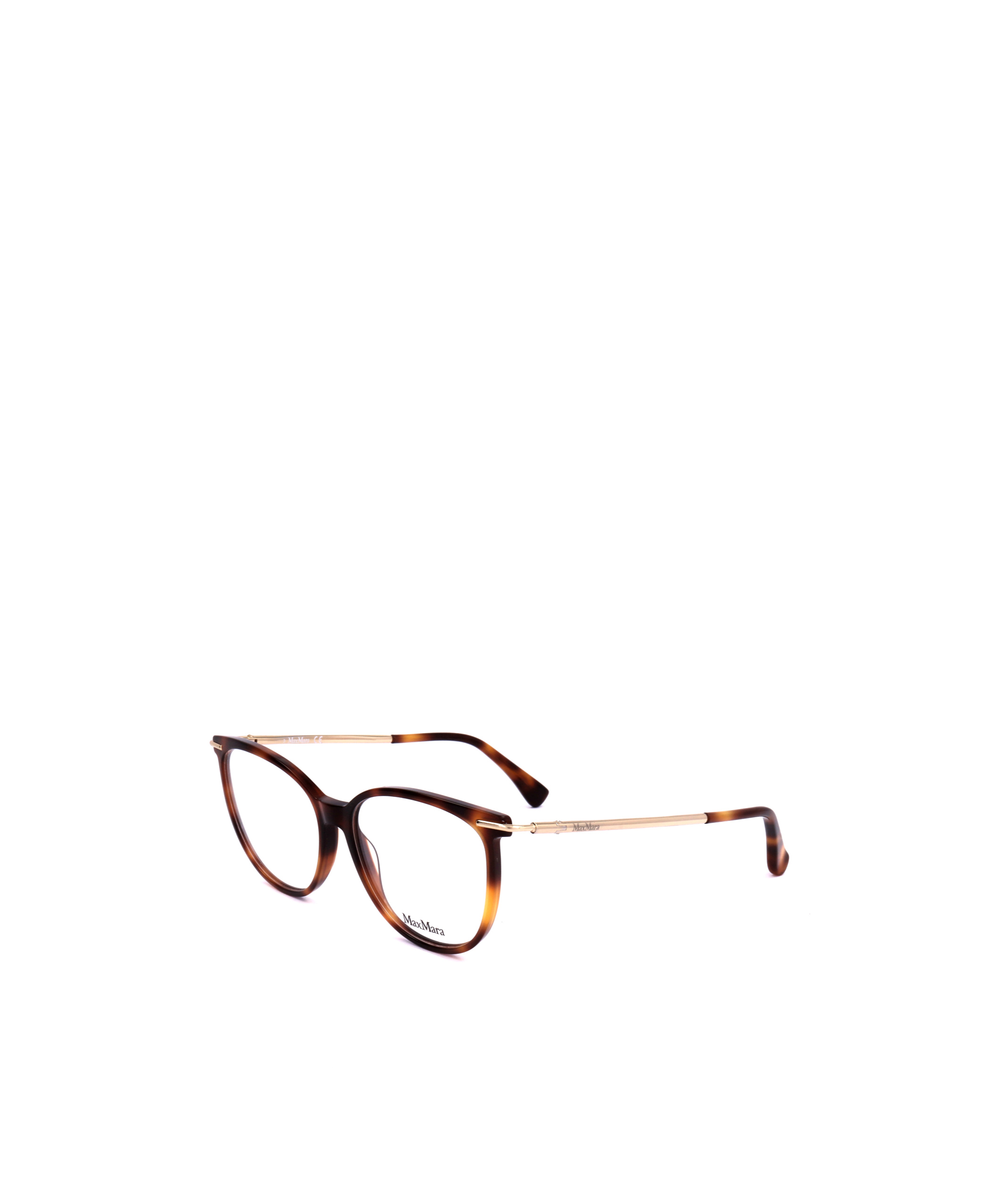 Shop Max Mara Square Frame Glasses In Brown
