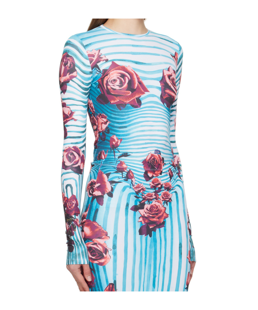 Shop Jean Paul Gaultier Long-sleeved T-shirt In Blue