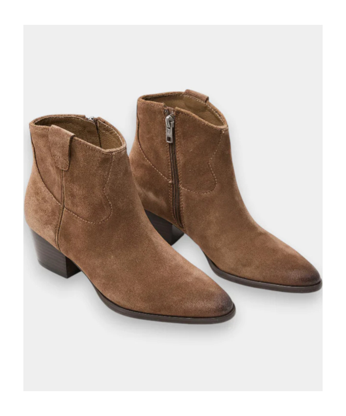 Ash Pointed Ankle Boots In Brown