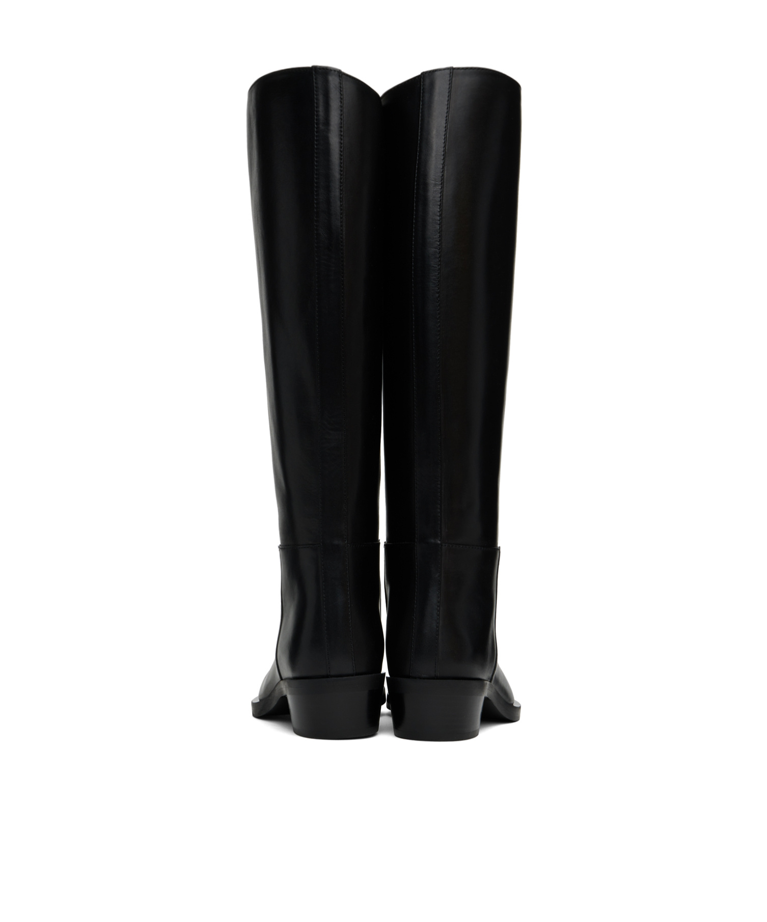 Proenza Schouler Bronco Leather Tall Boots In Black