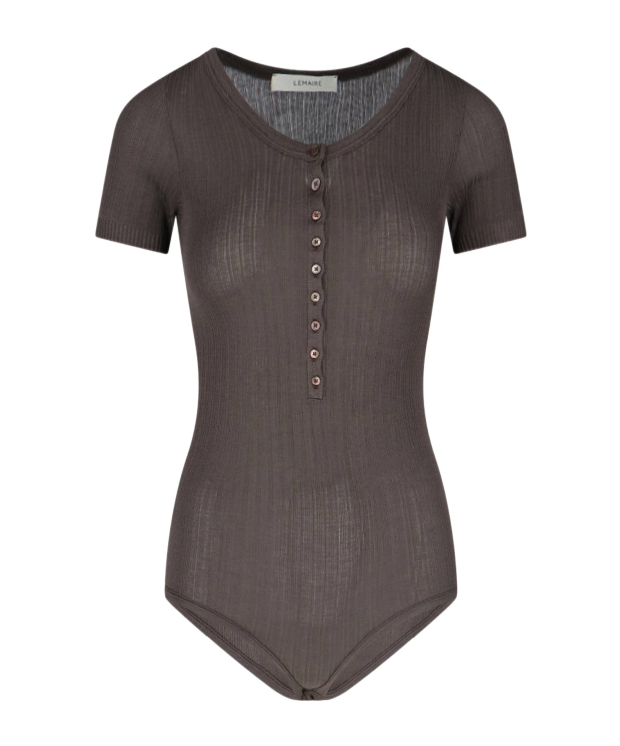 Lemaire Short-sleeved Jumpsuit In Black