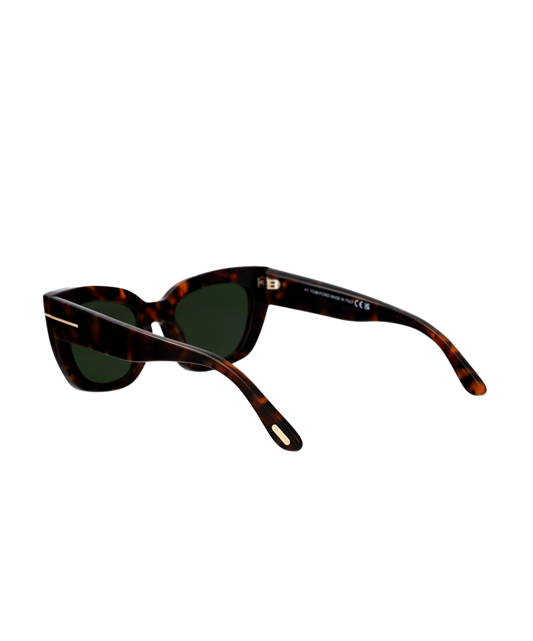 Tom Ford Havana Acetate Sunglasses In Green