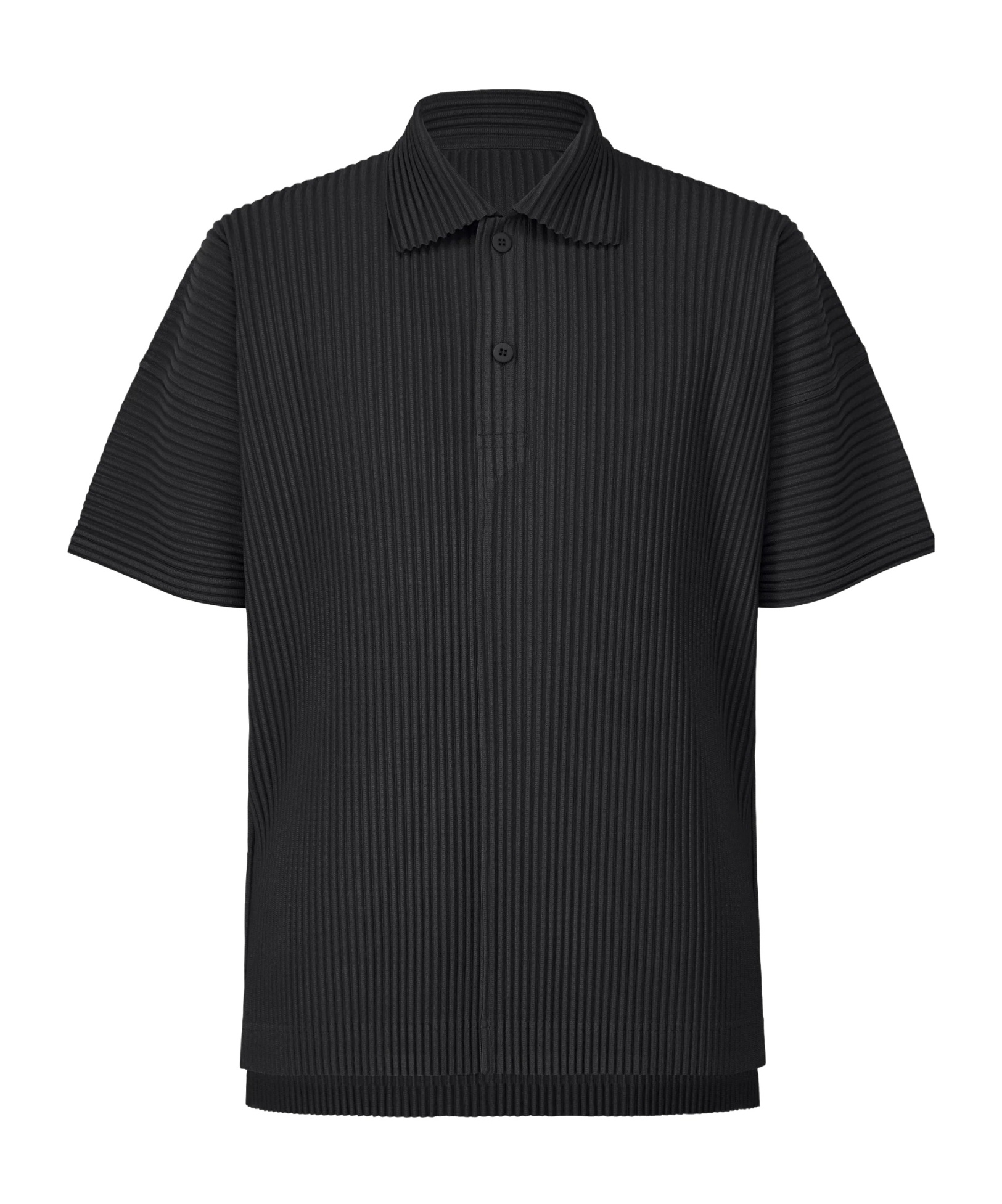 Issey Miyake Midnight Blue Polyester Polo Shirt