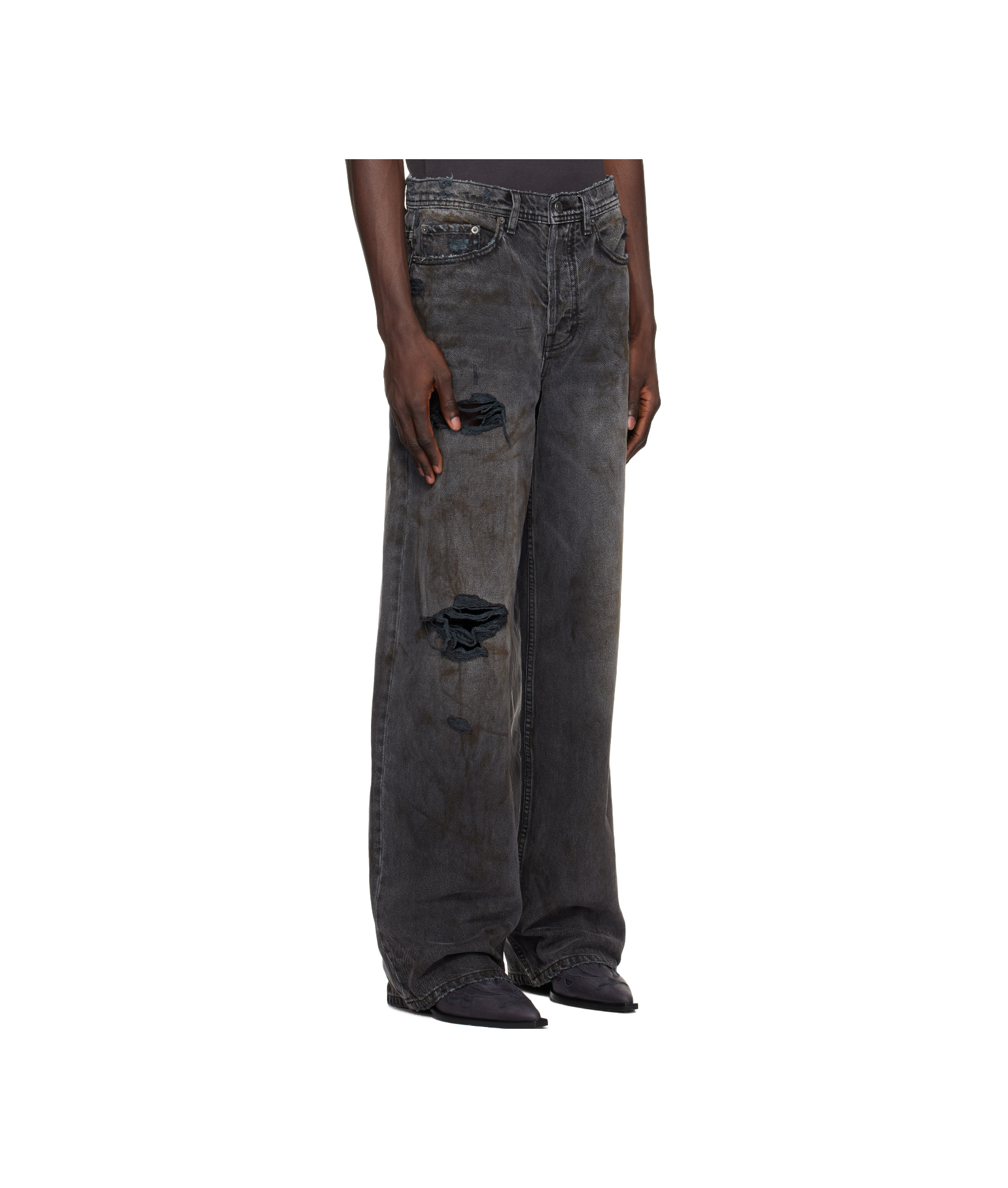 Enfants Riches Deprimes Black Jeans In Black