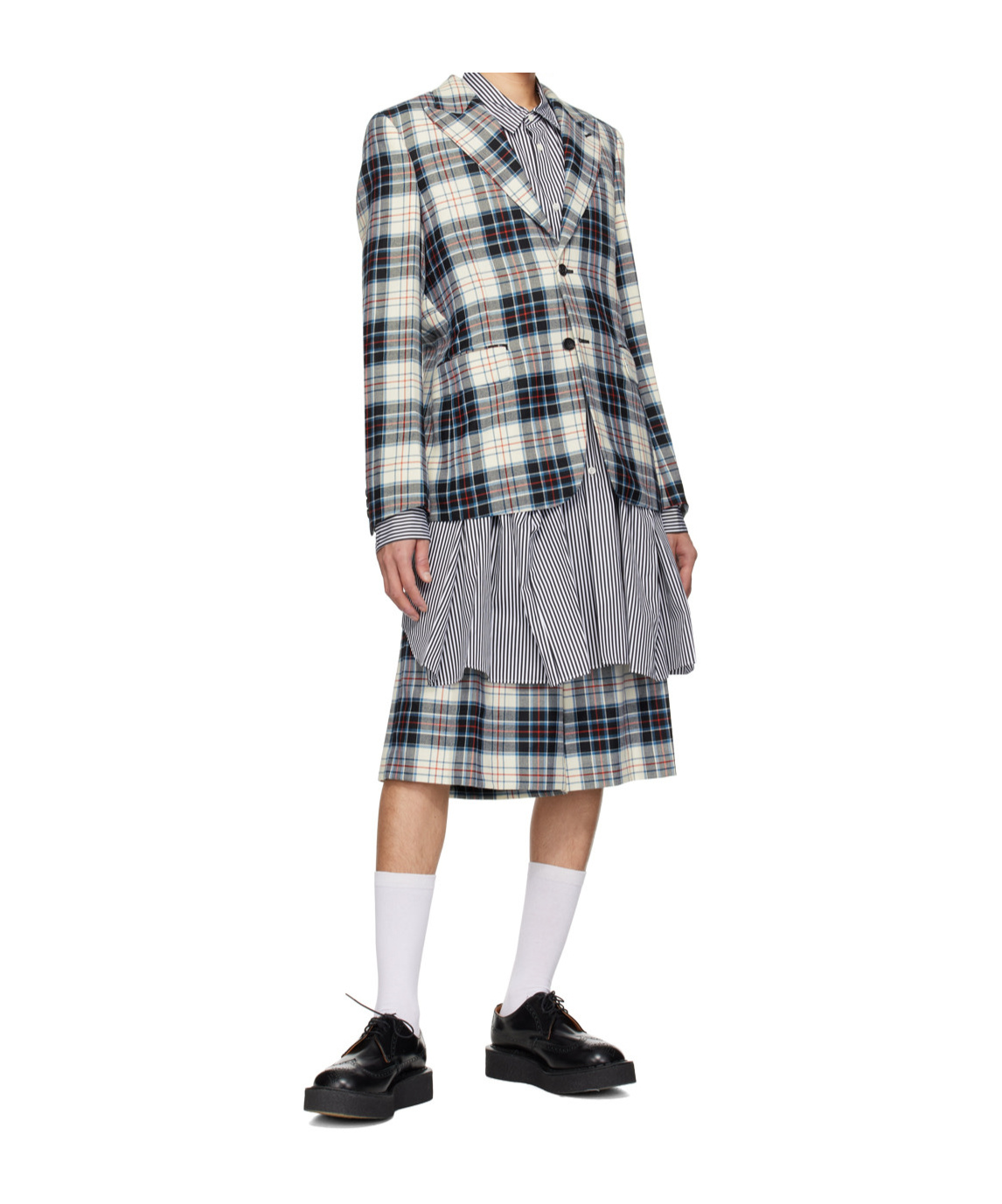 Comme Des Garçons Lapel Long-sleeved Suit Jacket