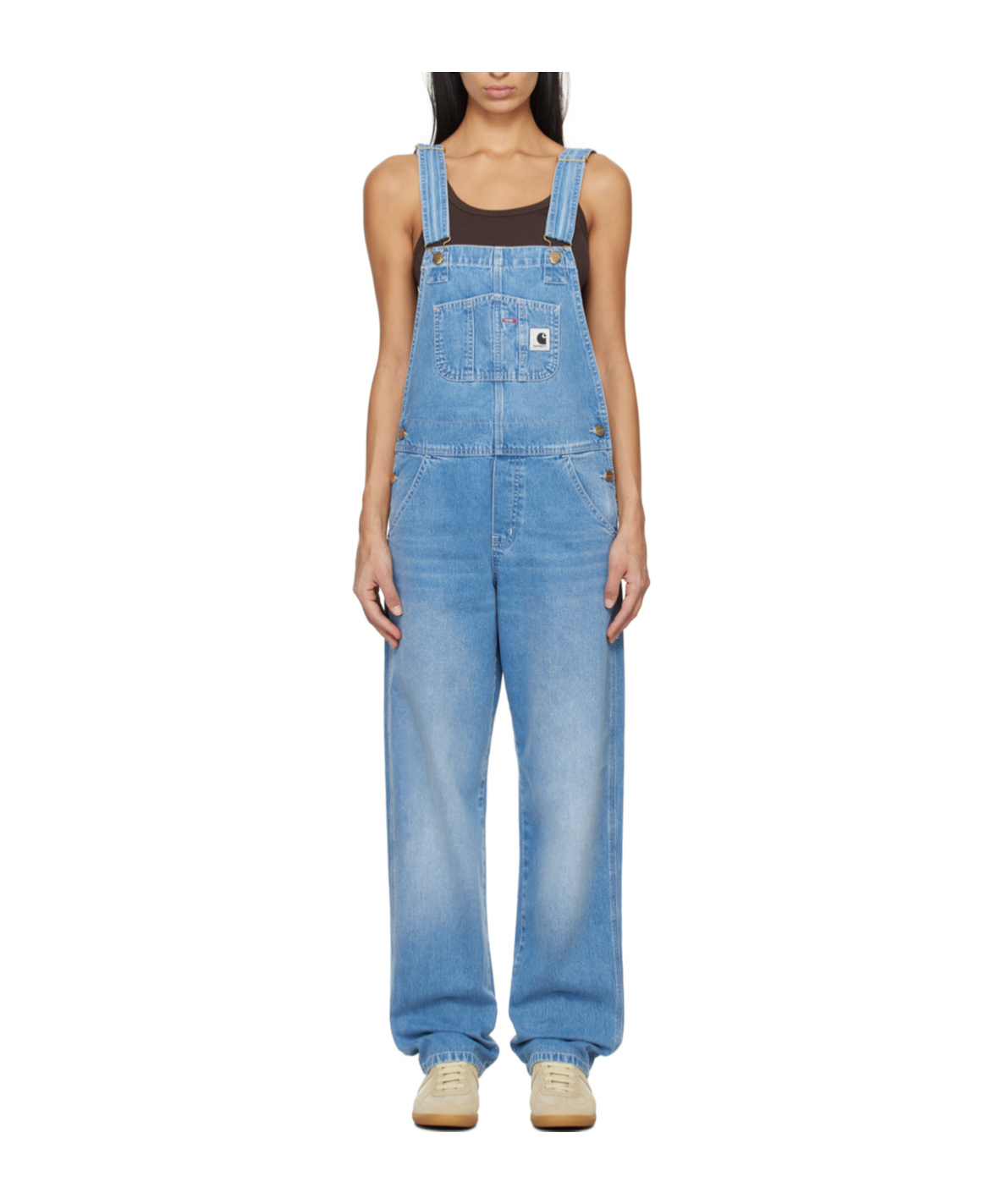 Carhartt W' Orlean Denim Overalls In Blue