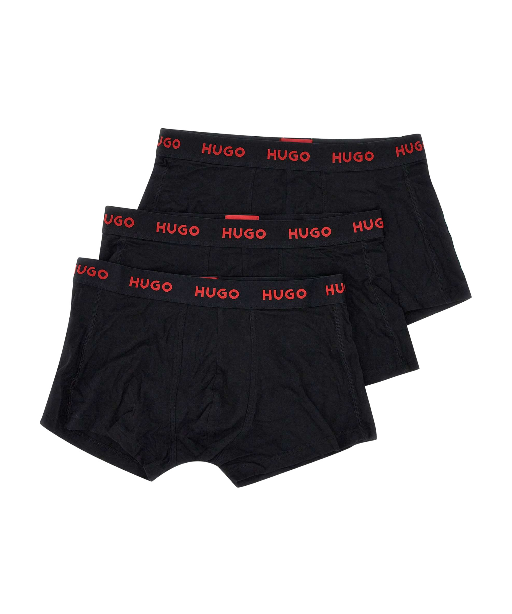 HUGO BOSS LOGO-WAISTBAND BRIEFS (PACK OF THREE)